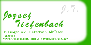 jozsef tiefenbach business card